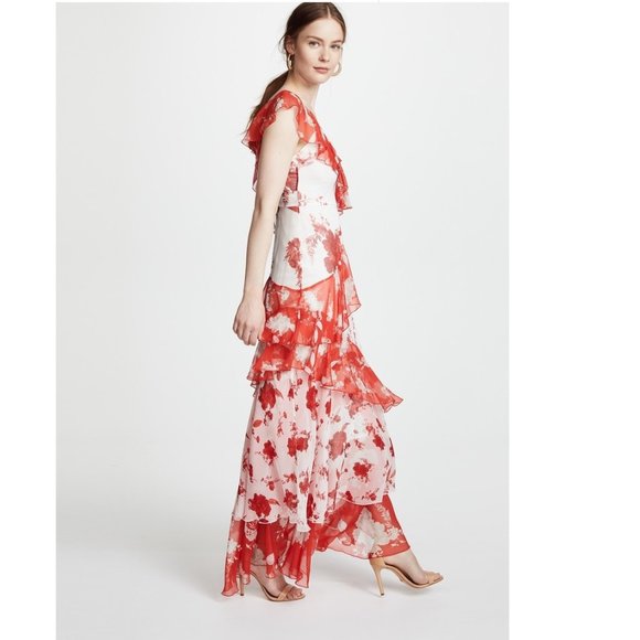 alice + olivia Olympia Asymmetrical Maxi Dress - Picture 2 of 11